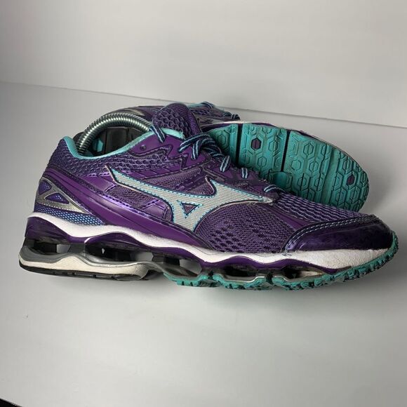 Mizuno Women's Wave Viper Mullberry/blue Size 8 - Picture 6 of 8